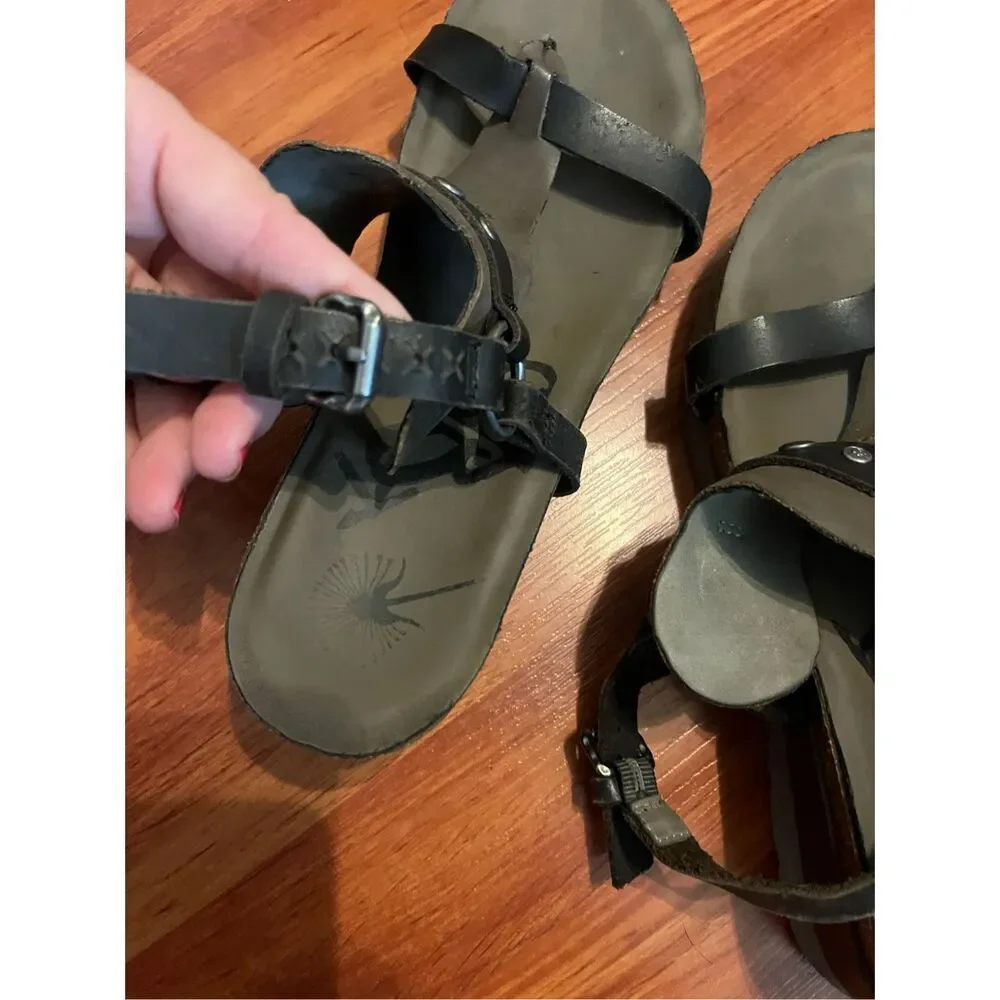 OTBT Maverick Platform Leather T strap Thong Slingback size 9. - Picture 4 of 15